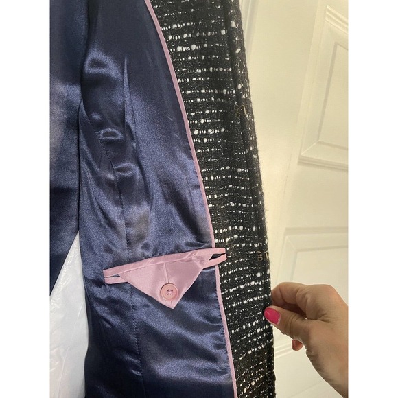 NWT NEW J.CREW TWEED BLACK LONG JACKET COAT 6 SOLD OUT! - Picture 13 of 14